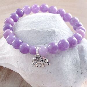 Kunzite Elephant Bracelet